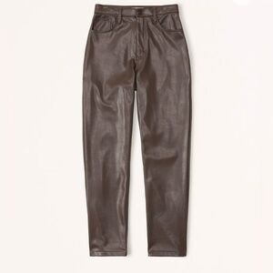 Abercrombie & Fitch Women's Curve Love Vegan Leather Pants